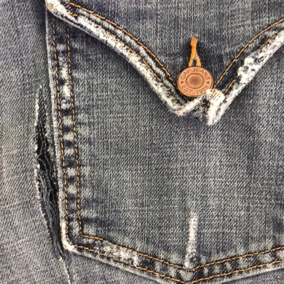 Curvy Flare GAP jeans. Ripped. Soft denim. 10 - Picture 7 of 7
